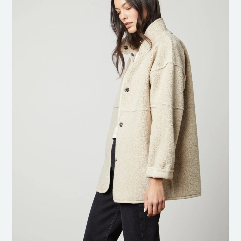 Velvet by Graham & Spencer Albany lux Sherpa  reversable jacket